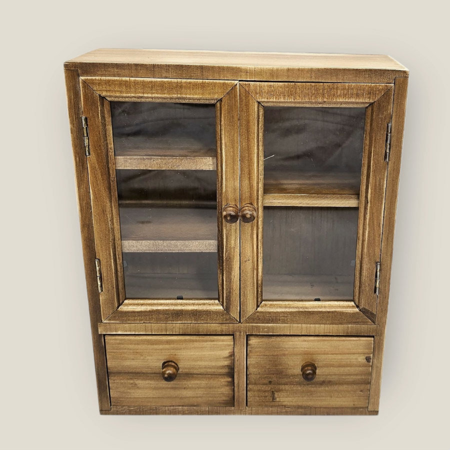 SOLD: Desktop Wooden Storage Cabinet