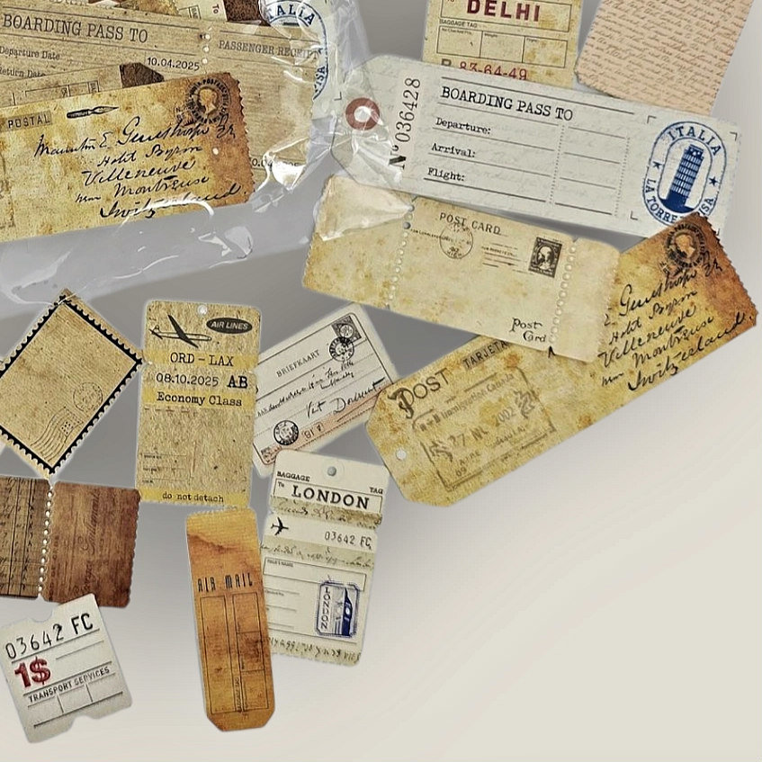 Tickets & Tags Ephemera Cutouts
