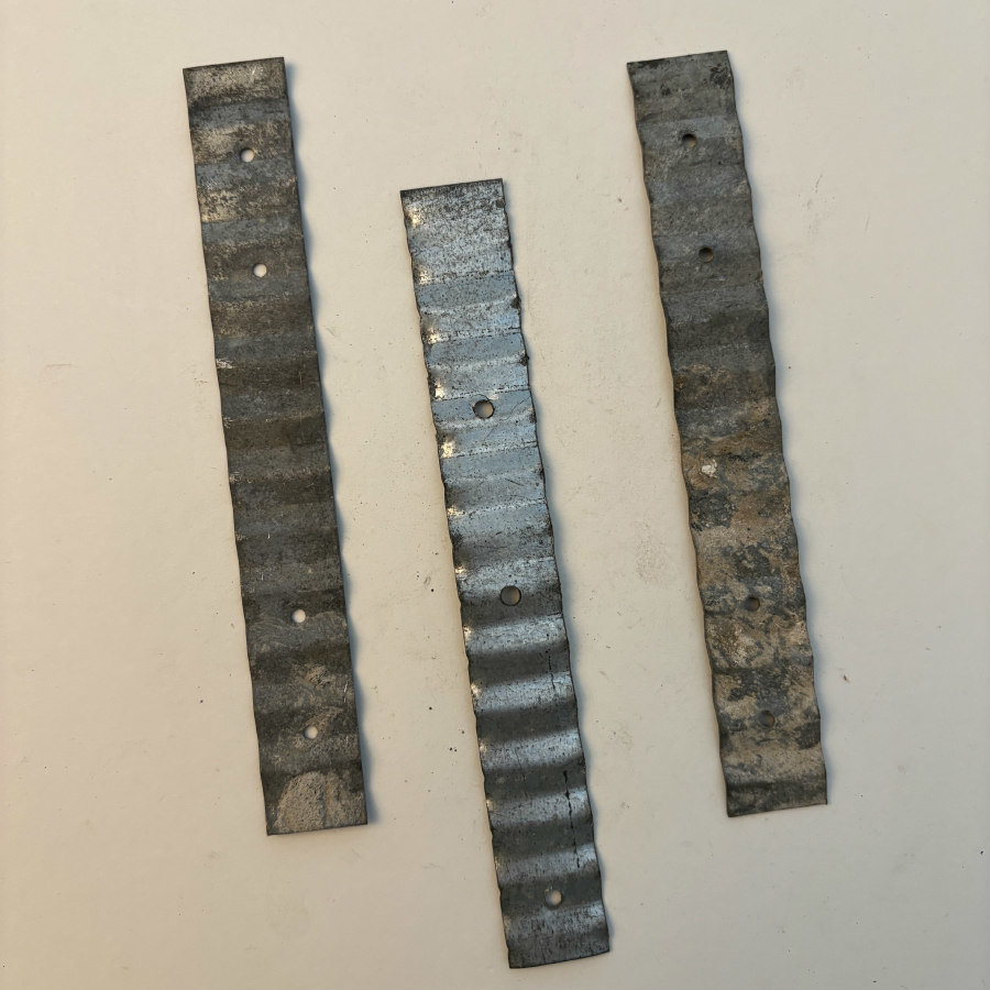 Corrugated Metal Strip Trio