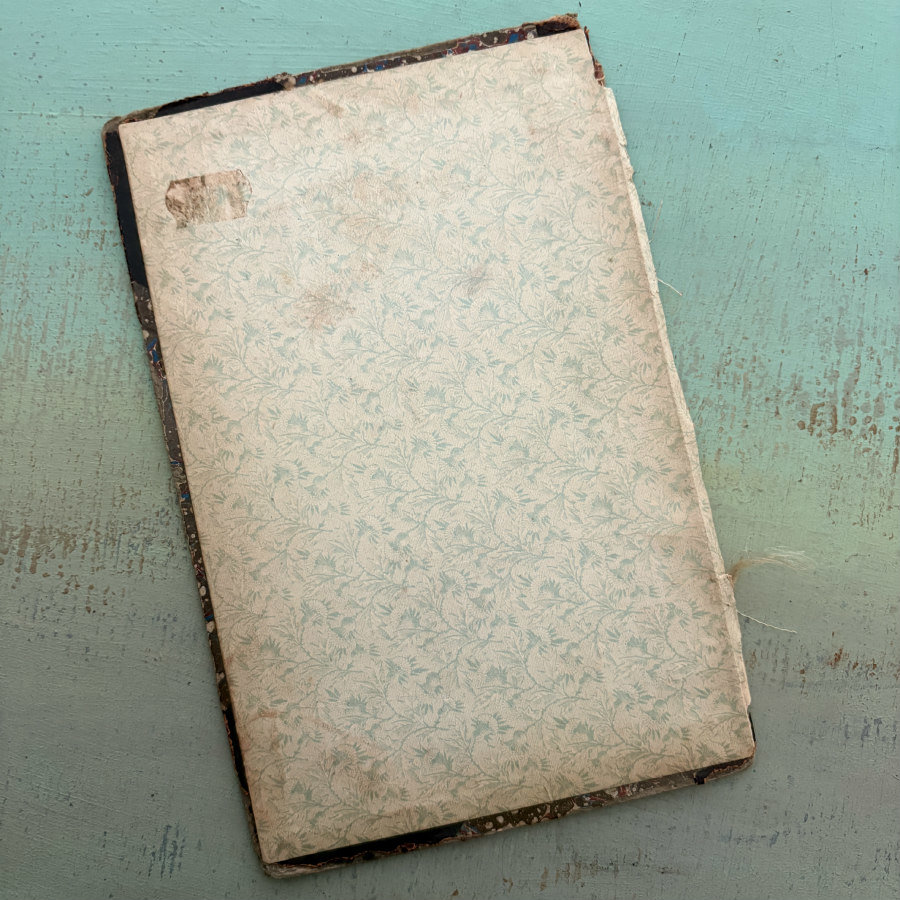 Antique Marbled Book Cover #3