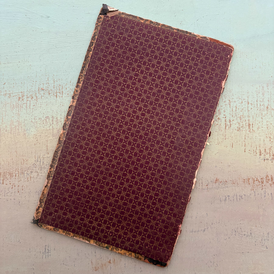SOLD: Antique Marbled Book Cover #6