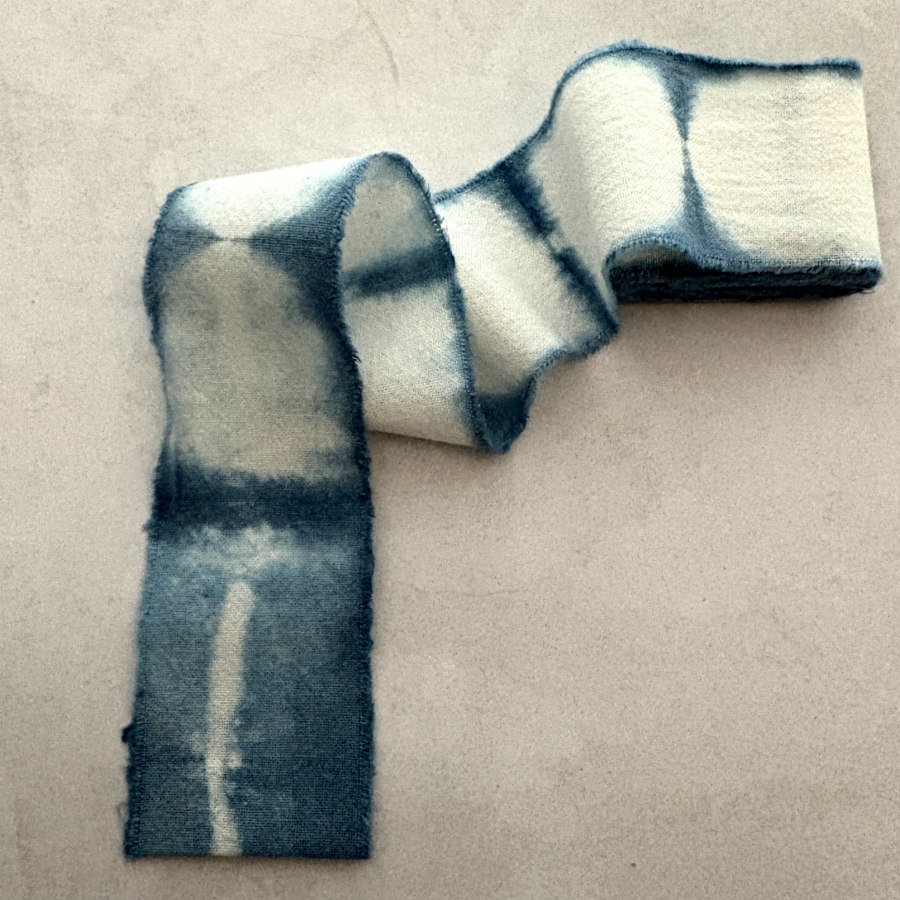 Natural Dyed Cotton Ribbon Set: Indigo