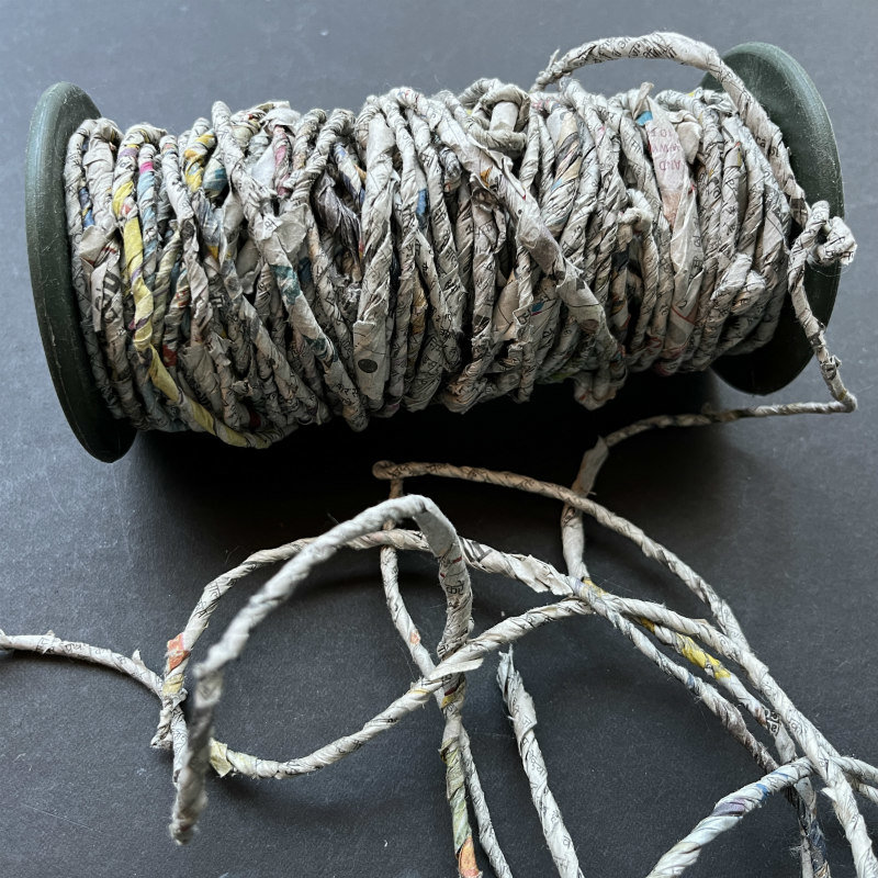 Handmade Newspaper Yarn