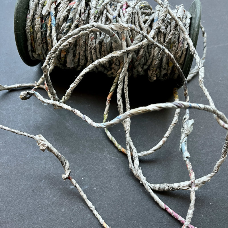 Handmade Newspaper Yarn