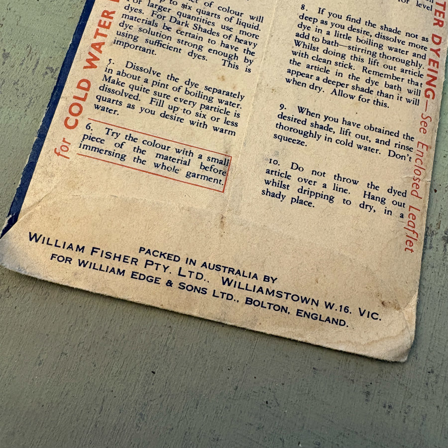 Vintage Dolly Dye: Dark Green