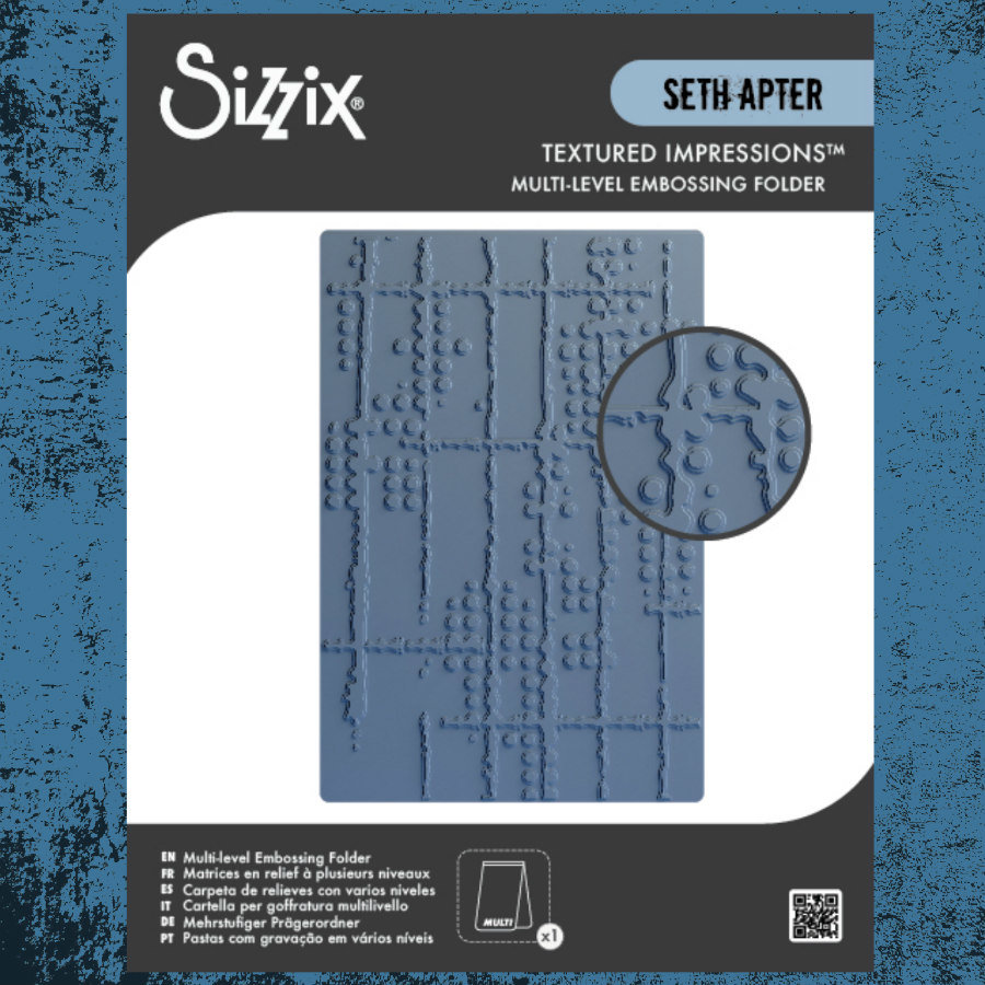 Sizzix Multi-Level Embossing Folder: Dot Matrix