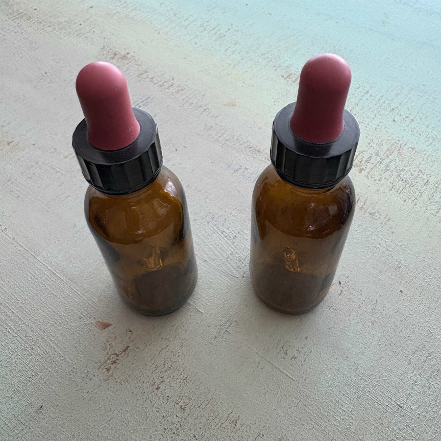 SOLD: Amber Dropper Bottle