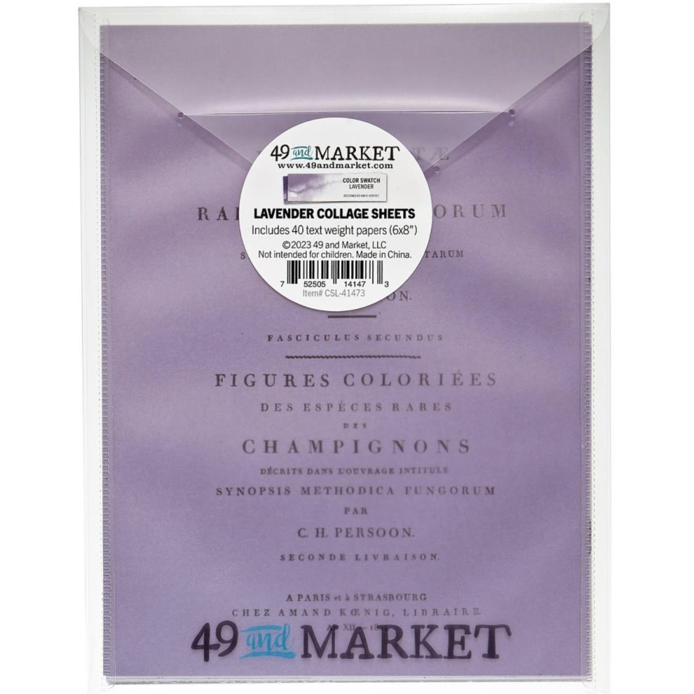 49 and Market Collage Sheets: Lavender