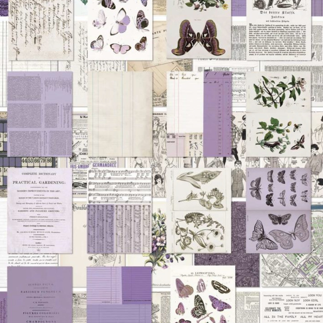 49 and Market Collage Sheets: Lavender