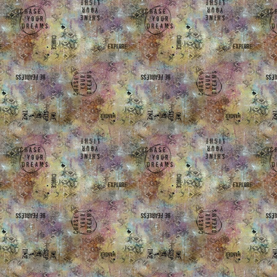 FreeSpirit One Layer Away Fabric ½ Yard+: Affirmations
