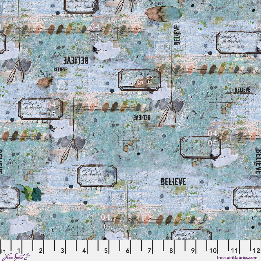 FreeSpirit One Layer Away Fabric 1/2 Yard: Believe