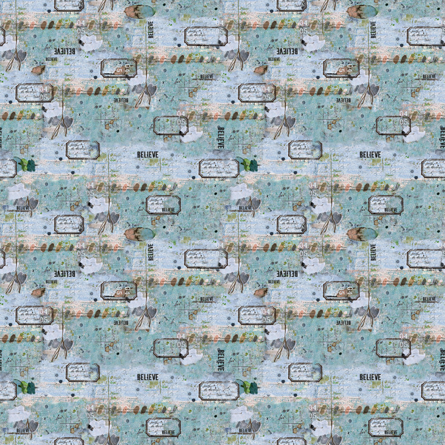 FreeSpirit One Layer Away Fabric 1/2 Yard: Believe
