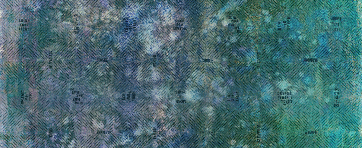 FreeSpirit One Layer Away Fabric ½ Yard+: Enchanted Ombre
