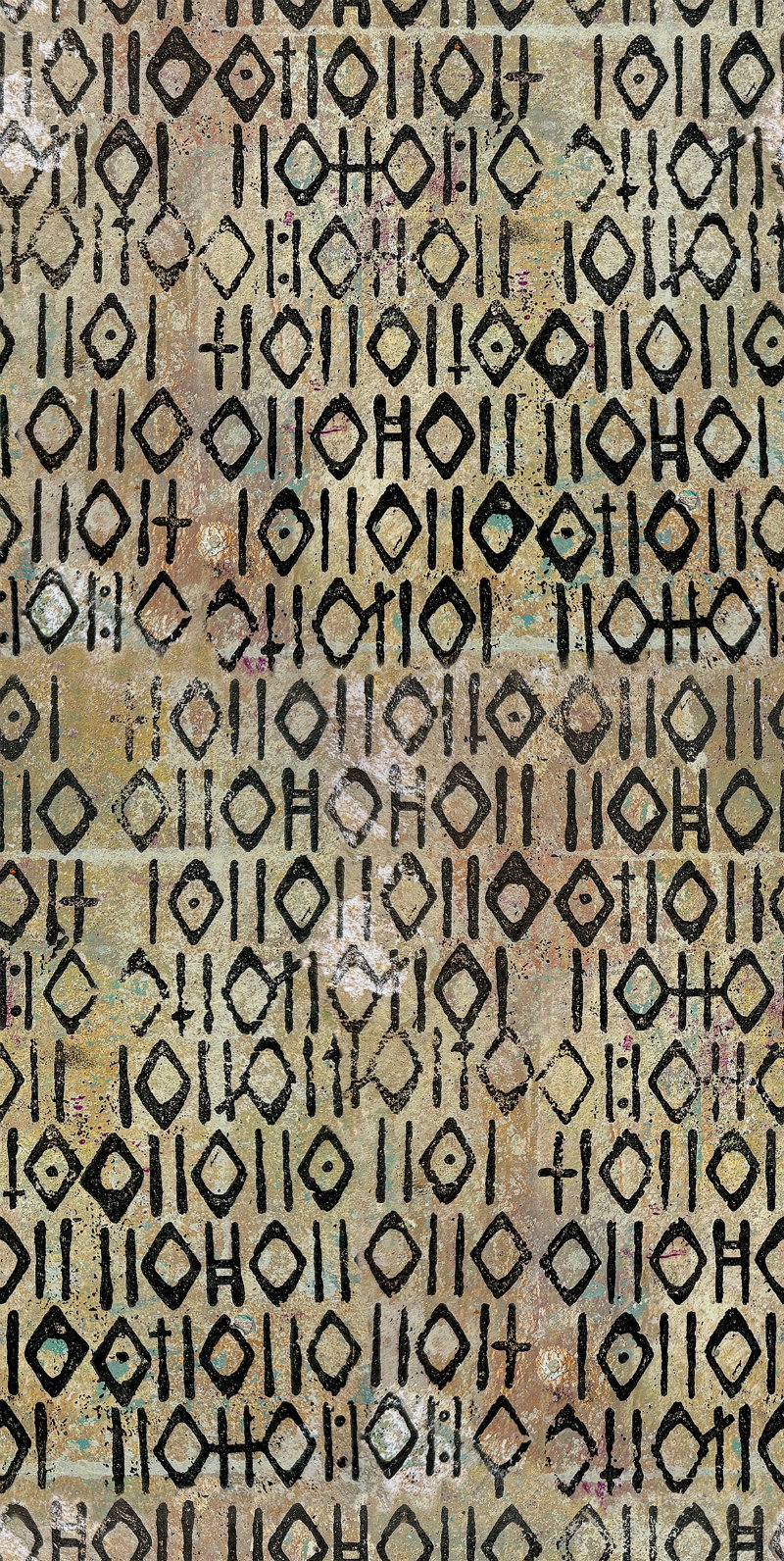 FreeSpirit One Layer Away Fabric ½ Yard+: Pictograph