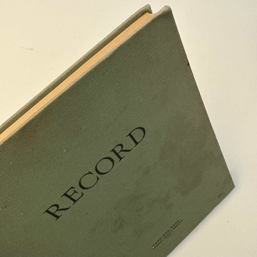 Vintage Federal Supply Service Record Book - Unused