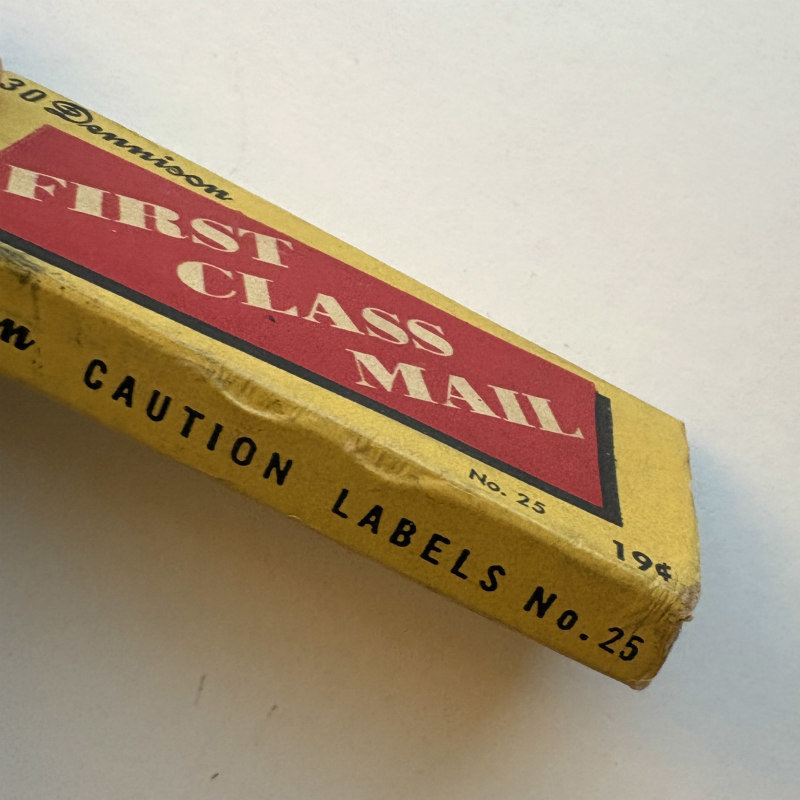 Vintage 1950s Office Supplies: First Class Mail