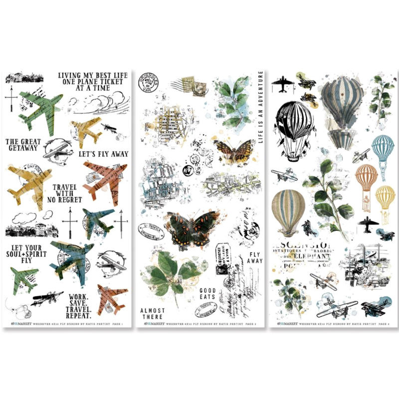 49 and Market Rub-On Set: Wherever Fly