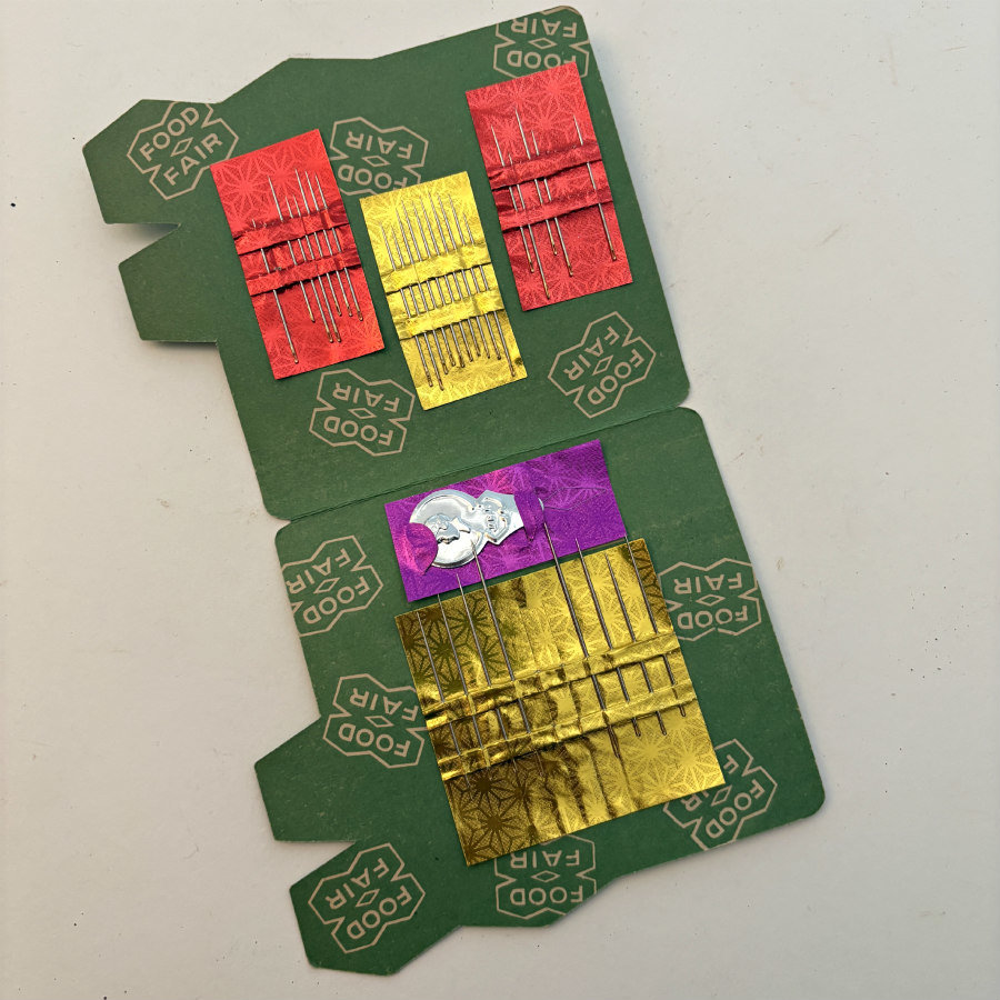 1960s Paper Sewing Needle Books: Food Fair