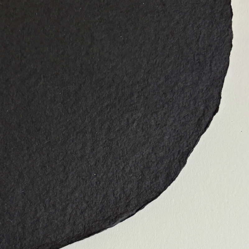 SOLD OUT: French Handmade Paper: Large Disc Noir