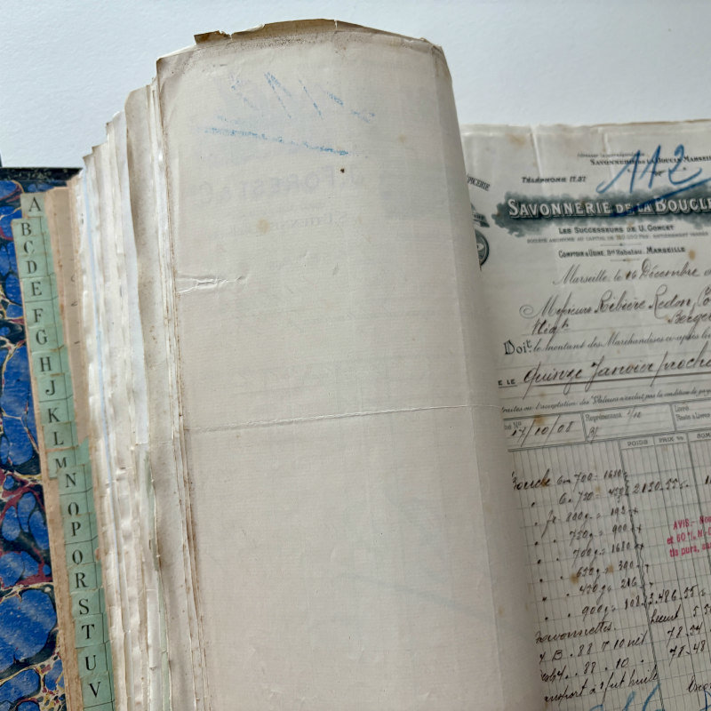 Antique French Ephemera & Receipts: Set of 7