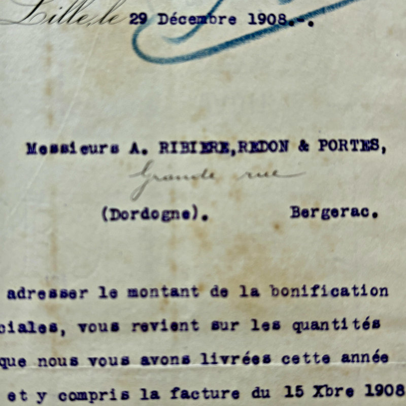 Antique French Ephemera & Receipts: Set of 7