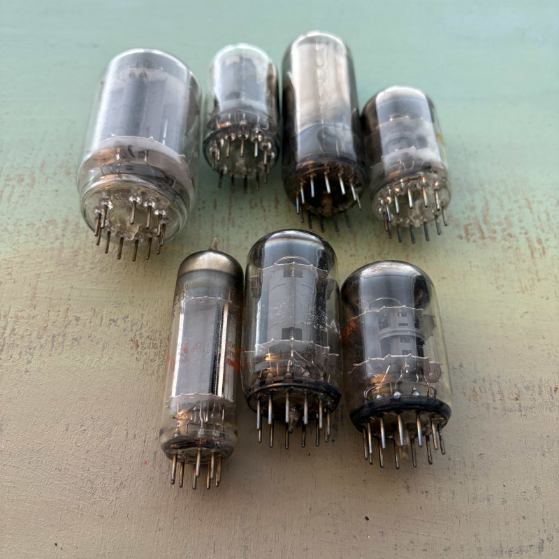 SOLD: Vintage Soviet-Era Vacuum Tubes: Set of 7
