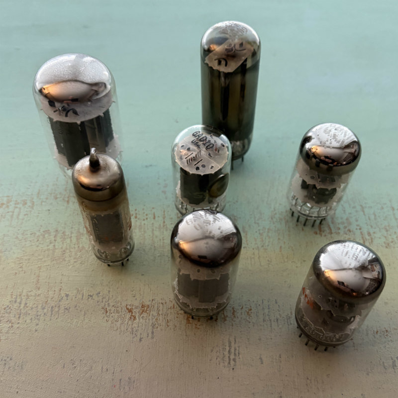 SOLD: Vintage Soviet-Era Vacuum Tubes: Set of 7