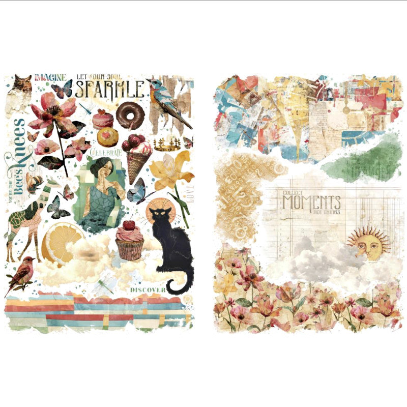 Graphic 45 Rub-On Set: Journaling Through Time