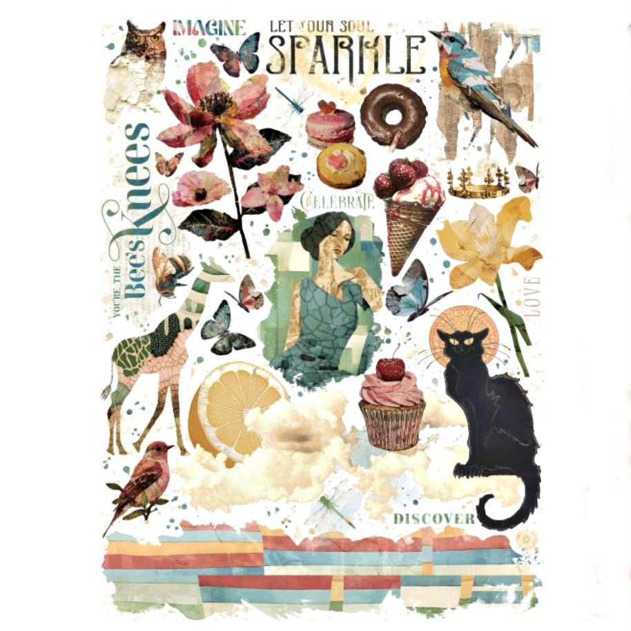 Graphic 45 Rub-On Set: Journaling Through Time