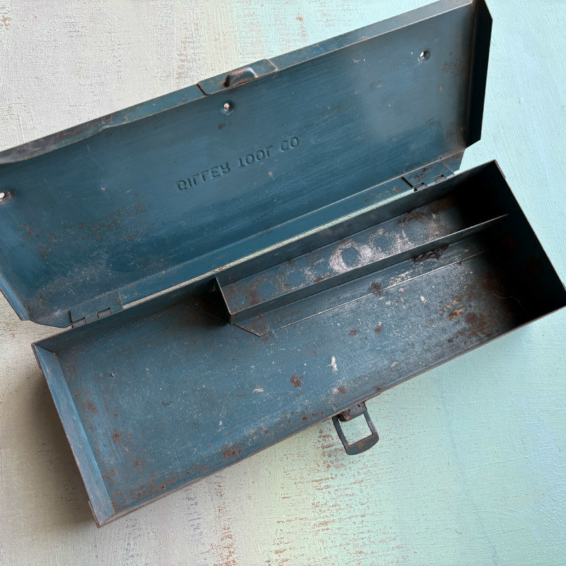 SOLD: Vintage Metal Tool Box