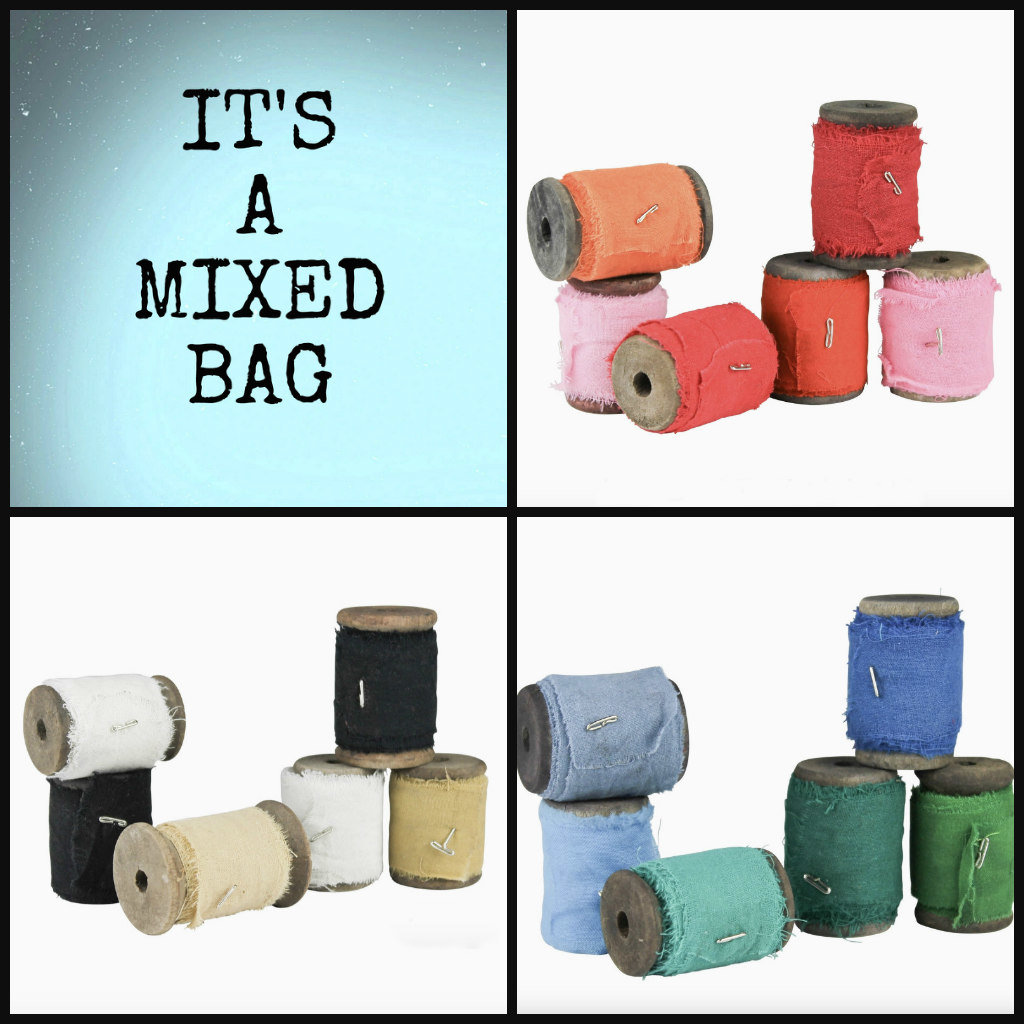 Spooled Sari Underpinnings Cotton Ribbon: Mixed Bag
