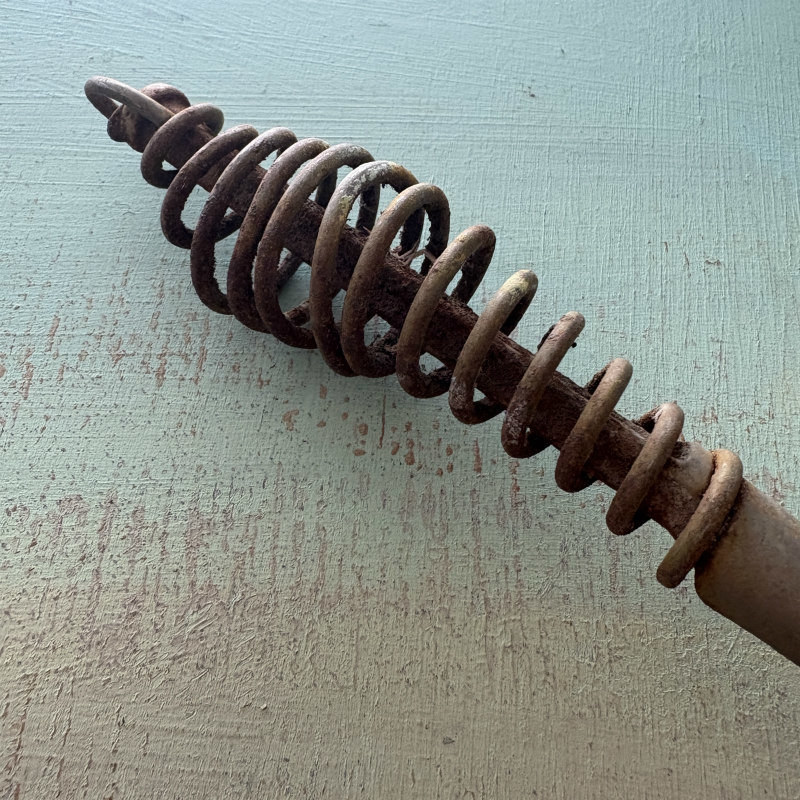 SOLD: Vintage Handle with Looped Metal.