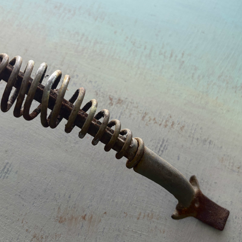 SOLD: Vintage Handle with Looped Metal.