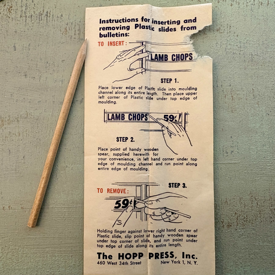 Vintage Hopp Press Grocery Pricing Kit