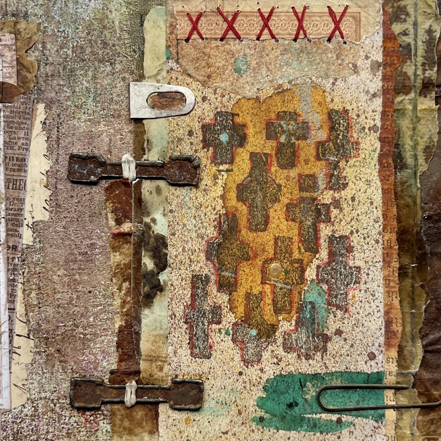 Stashed: Original Mixed Media Art