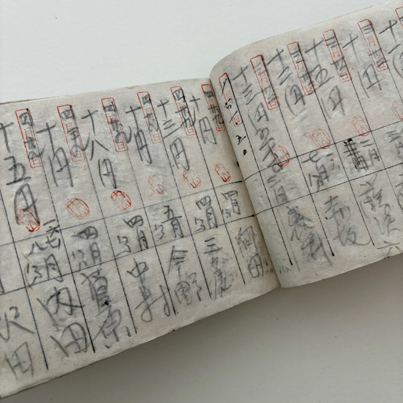 SOLD: Antique Japanese Ledger Book 3