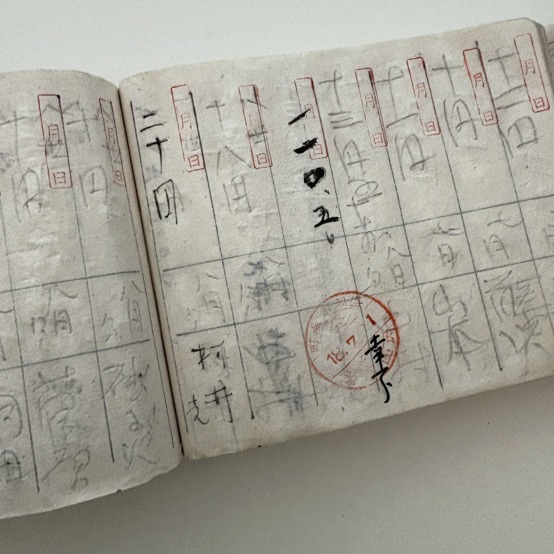 SOLD: Antique Japanese Ledger Book 3