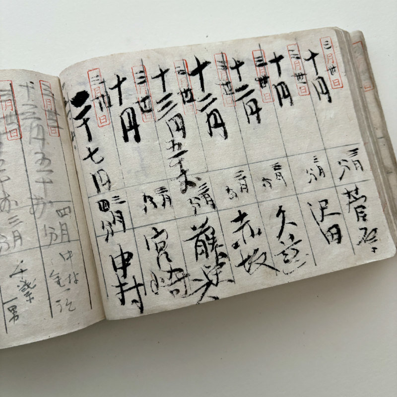 SOLD: Antique Japanese Ledger Book 3