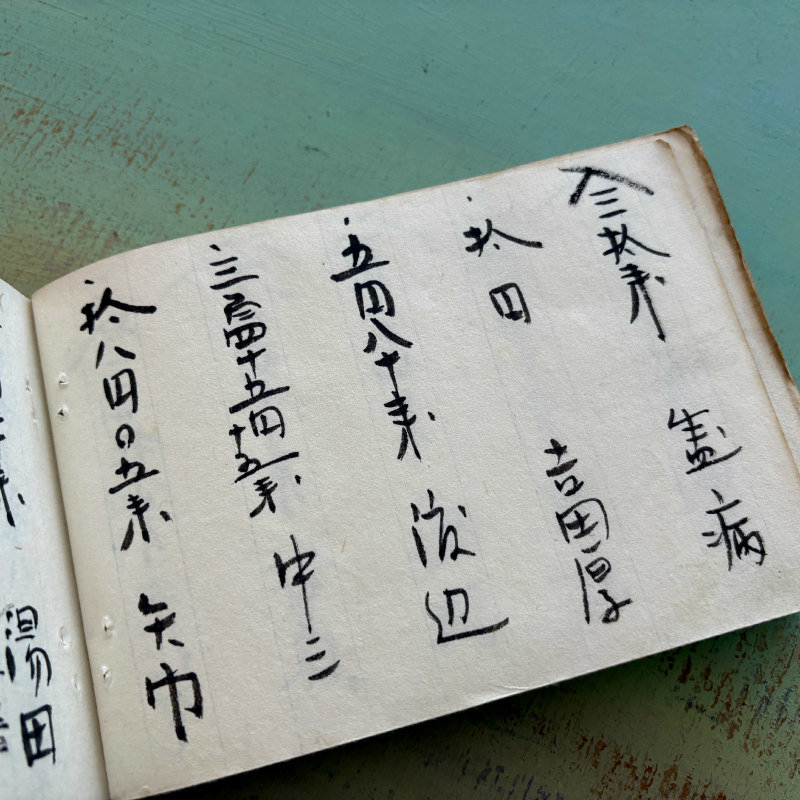 SOLD: Antique Japanese Ledger Book 1