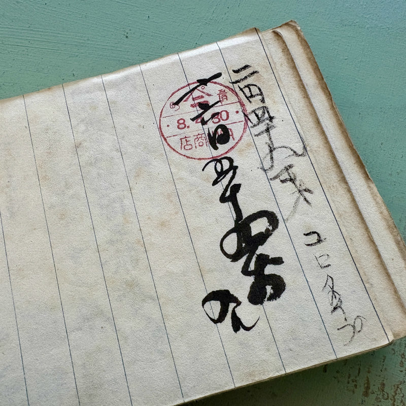 SOLD: Antique Japanese Ledger Book 1