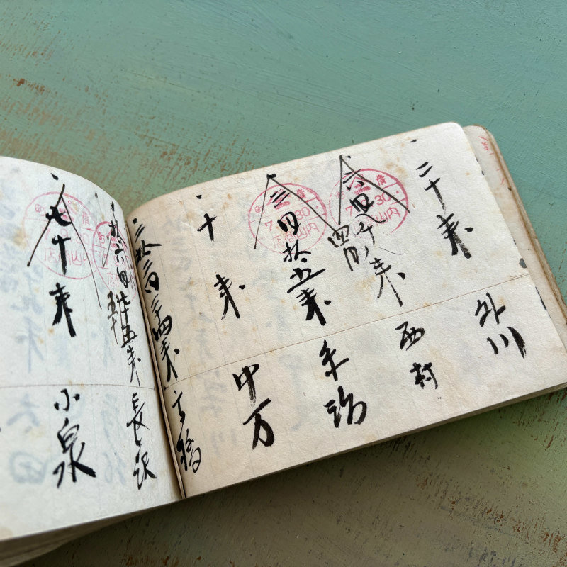 SOLD: Antique Japanese Ledger Book 1