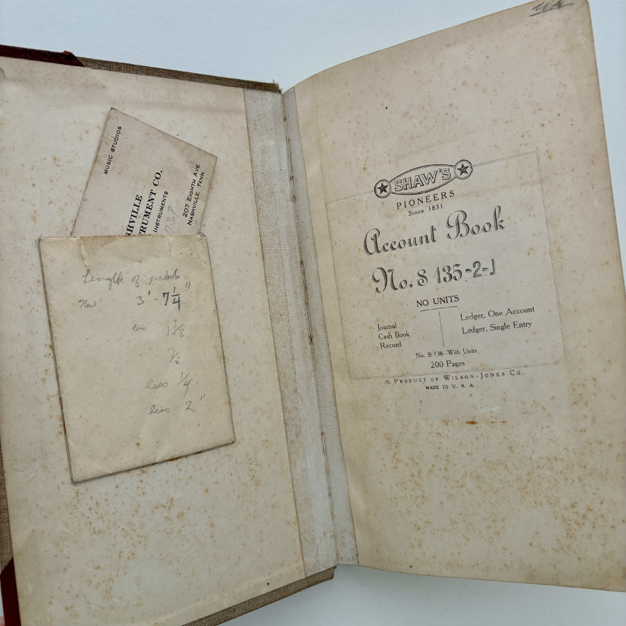 Antique Ledger: 1936