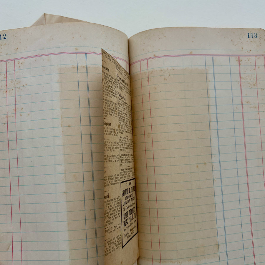 Antique Ledger: 1936