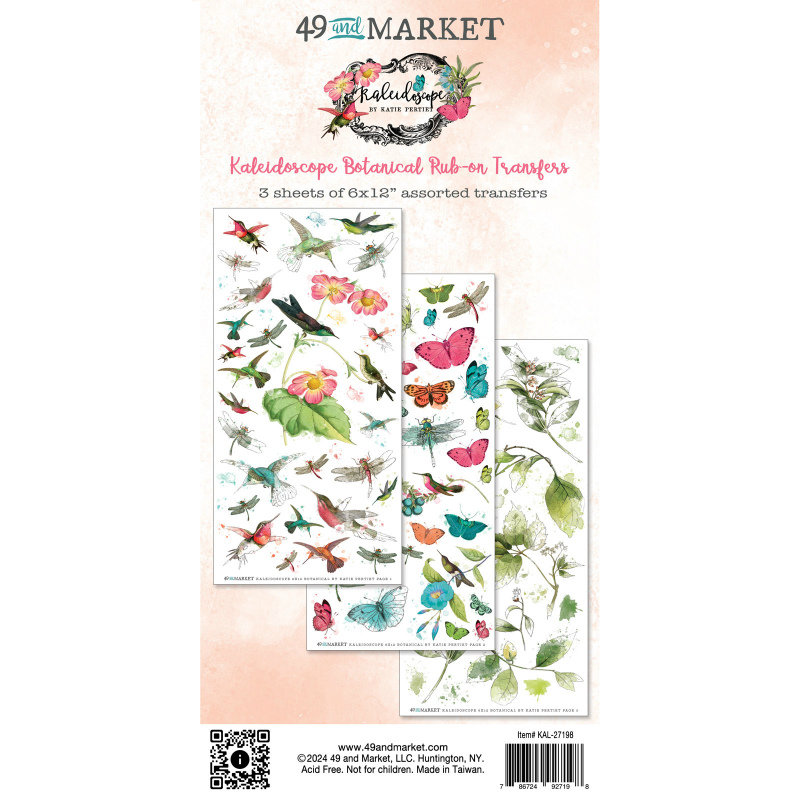 49 and Market Botanical Rub-Ons: Kaleidoscope