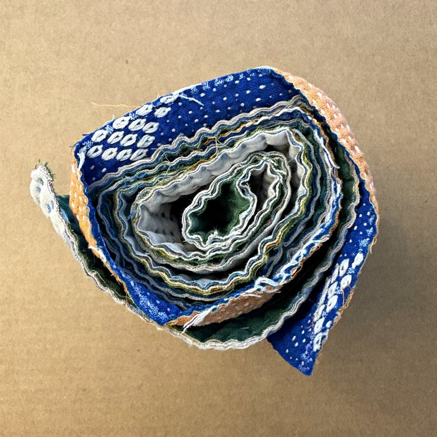 Kantha Stitch Scrap Roll