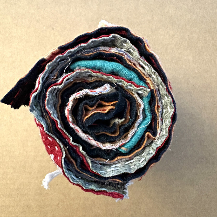 Kantha Stitch Scrap Roll