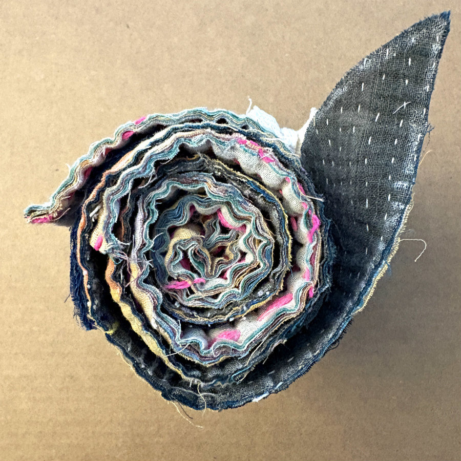 Kantha Stitch Scrap Roll