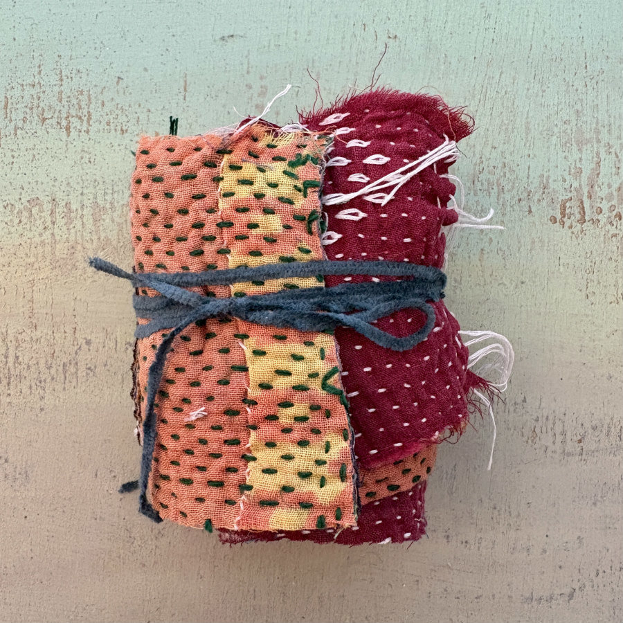Kantha Stitch Scrap Rolls