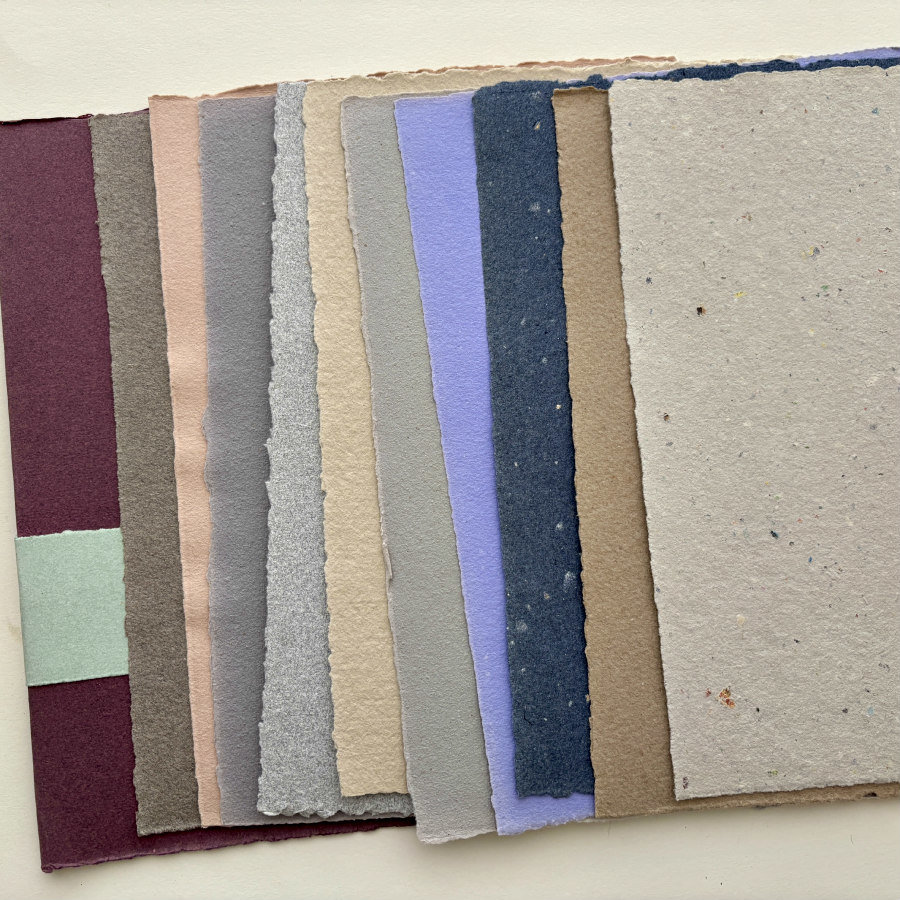 SOLD OUT: French Handmade LARGE Paper: 10 Mixed Colors