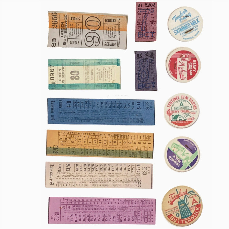 Little Forest Shop Rub-Ons: Transport Tickets